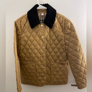 NWT Burberry corduroy diamond quilted jacket XS